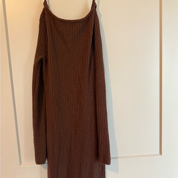 A&F Brown Ribbed Button-Up Dress - Picture 3 of 3